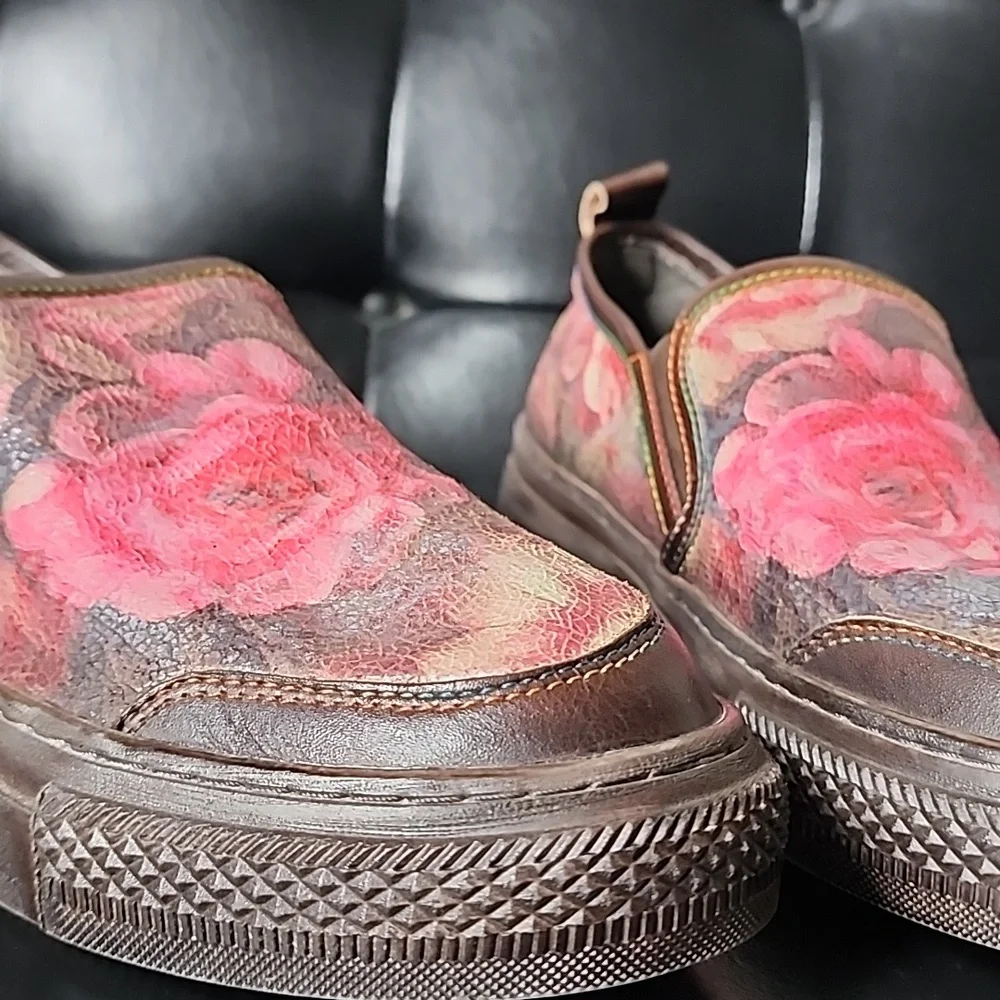 L'Artiste Rosea Spring Step Slip on Sneaker Floral Leather EU 40 - Picture 2 of 11